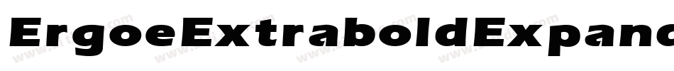 ErgoeExtraboldExpanded Regular字体转换